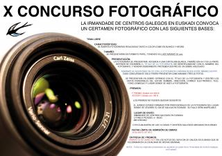 X Concurso Fotográfico da Irmandade de Centros Galegos en Euskadi