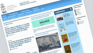 Imagen de la nueva web del Arquivo da Emigración Galega.
